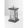 Lampion na cmentarz elegancki stal i granit LC01