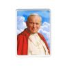 Kolorowy obrazek sakralny na porcelanie prostokątnej - Święty Jan Paweł II