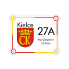 Tabliczka adresowa z herbem - Kielce