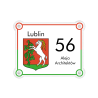 Tabliczka adresowa z herbem - Lublin