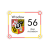 Tabliczka adresowa z herbem - Wrocław