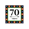 Tabliczka adresowa kwadrat polski folk kolorowa - PF2