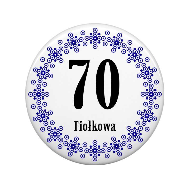 Tabliczka adresowa koło polski folk kolorowa - BL3