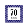 Tabliczka adresowa kwadrat polski folk kolorowa - BL1